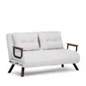 859FTN2838 Софа Sando 2-Seater - Teddy Fabric - White