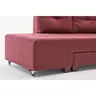 825BLC1185 Софа Manama Corner Sofa Bed Right - Claret Red