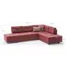 825BLC1185 Софа Manama Corner Sofa Bed Right - Claret Red