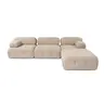 560ARE1895 Софа Doblo 3 Seater with Pouffe ( L1-O1-1R-Pouffe) - Peach