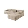 560ARE1895 Софа Doblo 3 Seater with Pouffe ( L1-O1-1R-Pouffe) - Peach