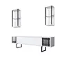 618BLY1143 Тв комода Chrome Line - White, Black