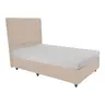 322-000022 Тито единечен кревет со простор за складирање Тапациран во крем нијанса 120x200cm