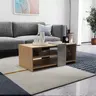 225-000065 Клуб маса Cozeto Coffee Table природна/сив цемент 100x53x41.5см
