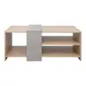 225-000065 Клуб маса Cozeto Coffee Table природна/сив цемент 100x53x41.5см