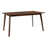 200-000190 Трпезариски сет Benson - Toto 7 парчиња 150x90x75см во Орев - беж ткаенина