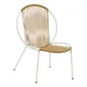 152-000043 Dapper chair метал бела природна 64.5x74.5x76cm
