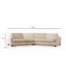 560ARE1830 Софа River 4 Seater Left (Xc Left-2R) - Beige