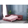 825BLC1186 Софа Manama Corner Sofa Bed Left - Claret Red