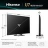 Hisense 75" ULED Mini-LED TV 75U7Q, 4K UHD, VIDAA Smart TV, Hi-View AI Engine, 144Hz Game Mode PRO