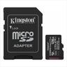 MEMORY CARD KINGSTON MICRO-SD 128GB CANVAS SELECT PLUS C10 UHS-I U1/U3 V10/30 100mb/s read, w/adapter, SDCS3/128GB