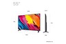 LG 55 QNED 70A6A, 4K UHD, Smart TV, WebOS 25, ThinQ AI, а7 АI Processor 4K Gen8, HDR10