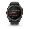 GARMIN Fenix 8 Pro – 51 mm, AMOLED, Sapphire, Carbon Gray DLC Titanium, Black/Pebble Gray Silicone Band, 010-03199-01