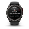GARMIN Fenix 8 Pro – 51 mm, MicroLED Sapphire, Carbon Gray DLC Titanium, Black/Pebble Gray Silicone Band, 010-03380-01
