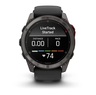 GARMIN Fenix 8 Pro – 51 mm, MicroLED Sapphire, Carbon Gray DLC Titanium, Black/Pebble Gray Silicone Band, 010-03380-01