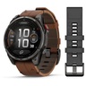 GARMIN Fenix 8 Pro – 51 mm, AMOLED, Sapphire, Titanium, Leather Band, 010-03199-40