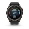 GARMIN Fenix 8 Pro – 47 mm, AMOLED, Sapphire, Carbon Gray DLC Titanium, Black/Pebble Gray Silicone Band, 010-03198-01