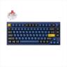 KEYBOARD MECHANICAL KEYCHRON LEMOKEY P1 PRO 75% QMK/VIA, HS, Al.body, RGB, 2.4 GHz & BT, Keychron super Red switch, Navy Blue, w/knob, P1P-O1