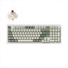 KEYBOARD MECHANICAL KEYCHRON Q5 MAX QMK/VIA RGB Al. body, HS Gateron Jupiter Brown, 2.4 GHz & BT, Shell White, w/knob, Q5M-P3