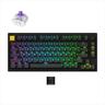 KEYBOARD MECHANICAL KEYCHRON LEMOKEY P1 HE 75% QMK/VIA, Al.body, RGB, (2.4 GHz & BT), Gateron Double-Rail Magnetic Nebula Switch, Black, Knob, P1H-M1-UK