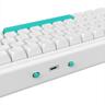 KEYBOARD MECHANICAL NUBI NK68 PRO, 65%, RGB, G3MS Aquamarine, 2.4Ghz/USB-C, White, NK68-PRO-WL-WH-ANSI