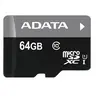 AData Micro SD Card 64GB + SD adapter AUSDX64GUICL10A1-RA1/ class 10