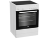 Beko FBS 67000 WD шпорет, 73L, A, 4 стаклокерамички зони, Steamshine