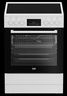 Beko FBM 67300 WDS шпорет, 72L, A, 4 стаклокерамички зони, Steamshine