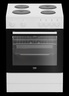 Beko FBS 66000 WD шпорет, 73L, A, 4 електрични зони, Steamshine