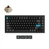 KEYBOARD WIRELESS MECHANICAL KEYCHRON Q1 ULTRA 8K ALUMINIUM HS RGB LED 75% Silk POM BROWN switch,Multi-Device (Wired,2.4Ghz,BT), BLACK, Q1U-M3
