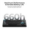 KEYBOARD WIRELESS MECHANICAL KEYCHRON Q1 ULTRA 8K ALUMINIUM HS RGB LED 75% Silk POM BANANA switch,Multi-Device (Wired,2.4Ghz,BT), BLACK, Q1U-M4