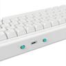 KEYBOARD MECHANICAL NUBI NK68HE, 65%, RGB, G3MS Magnetite Ice Hot-swappable, USB-C, White, NK68-HE-WH-ANSI