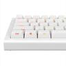 KEYBOARD MECHANICAL NUBI NK68HE, 65%, RGB, G3MS Magnetite Ice Hot-swappable, USB-C, White, NK68-HE-WH-ANSI