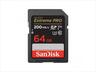 MEMORY CARD SANDISK Extreme Pro SDXC 64GB 200MB/s V30, UHS-I U3, SDSDXXU-0642G-GN4IN