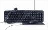 COMBO KEYBOARD MOUSE MOUSEPAD HEADPHONES WIRED GEMBIRD, Black, KBS-UO4-01