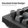 KEYBOARD WIRELESS MECHANICAL KEYCHRON V1 ULTRA 8K Polling Rate 75%, HS, RGB, Keychron Silk POM RED switch, OSA PBT, Black, w/knob, V1U-D1