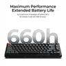 KEYBOARD WIRELESS MECHANICAL KEYCHRON V1 ULTRA 8K Polling Rate 75%, HS, RGB, Keychron Silk POM RED switch, OSA PBT, Black, w/knob, V1U-D1