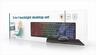 COMBO KEYBOARD MOUSE AND MOUSEPAD WIRED GEMBIRD RGB, Black, KBS-UML-01
