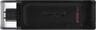 USB Flash Drive Type-C 256GB KINGSTON DATA TRAVELER 70 (USB 3.2 Gen 1 speeds), Black, DT70/256GB