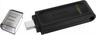 USB Flash Drive Type-C 256GB KINGSTON DATA TRAVELER 70 (USB 3.2 Gen 1 speeds), Black, DT70/256GB