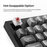 KEYBOARD MECHANICAL KEYCHRON K10 MAX HS Full Size RGB Keychron super Banana switch, Multi-Device 2.4 GHz & BT Black, K10M-H4
