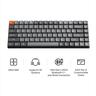 KEYBOARD MECHANICAL KEYCHRON K3 MAX QMK/VIA LP RGB HS 75% Gateron Brown switch Multi-Device (Wired+Bluetooth), Black, K3M-H3