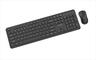COMBO KEYBOARD AND MOUSE WIRELESS GEMBIRD SLIM PRO, Black, KBS-WPS-01