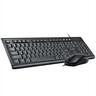 COMBO KEYBOARD AND MOUSE WIRED EXTRALINK TF500, Black,