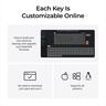 KEYBOARD WIRELESS MECHANICAL KEYCHRON Q5 MAX QMK/VIA RGB Al. body, HS Gateron Jupiter Brown, 2.4 GHz & BT, Carbon Black, w/knob, Q5M-M3