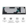 KEYBOARD WIRELESS MECHANICAL KEYCHRON Q5 MAX QMK/VIA RGB Al. body, HS Gateron Jupiter Brown, 2.4 GHz & BT, Carbon Black, w/knob, Q5M-M3
