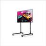 GAMING WHEEL MONITOR STAND ROUND TUBE FREESTANDING SINGLE NEXT LEVEL RACING, 21"-65", 24kg MAX, NLR-R010