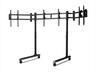 GAMING WHEEL MONITOR STAND ROUND TUBE FREESTANDING TRIPLE NEXT LEVEL RACING, 3x43" MAX, 70kg MAX, NLR-R011