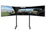 GAMING WHEEL MONITOR STAND ROUND TUBE FREESTANDING TRIPLE NEXT LEVEL RACING, 3x43" MAX, 70kg MAX, NLR-R011