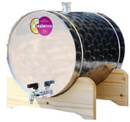 EZIO inox bačva  25 L - horizontalna (za rakiju)